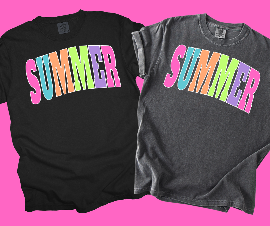 DTF TRANSFER ONLY -SUMMER Varsity Letters