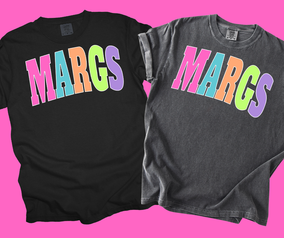 DTF TRANSFER ONLY -MARGS Varsity Letters