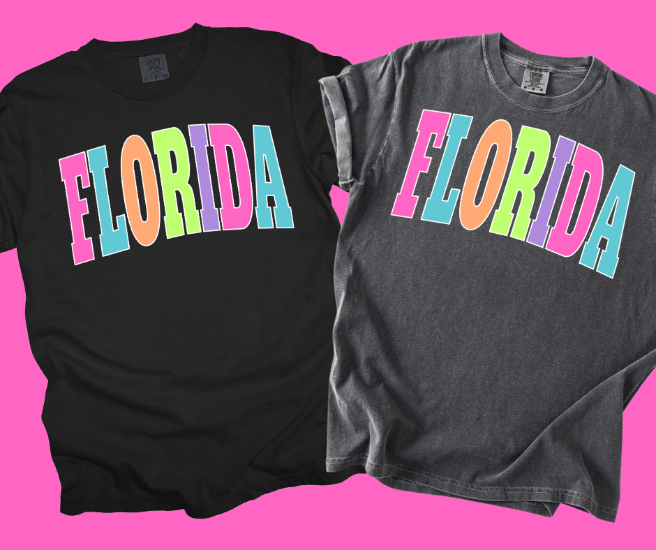 DTF TRANSFER ONLY -FLORIDA Varsity Letters