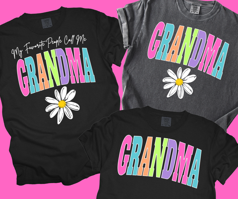 DTF TRANSFER ONLY -GRANDMA Varsity Letters