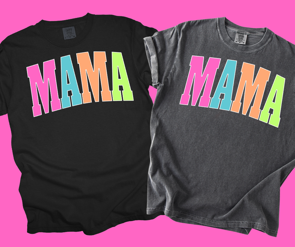 DTF TRANSFER ONLY -MAMA Varsity Letters