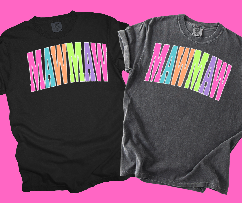 DTF TRANSFER ONLY -MAWMAW Varsity Letters