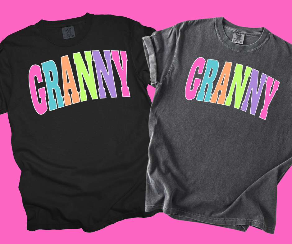 DTF TRANSFER ONLY -GRANNY Varsity Letters