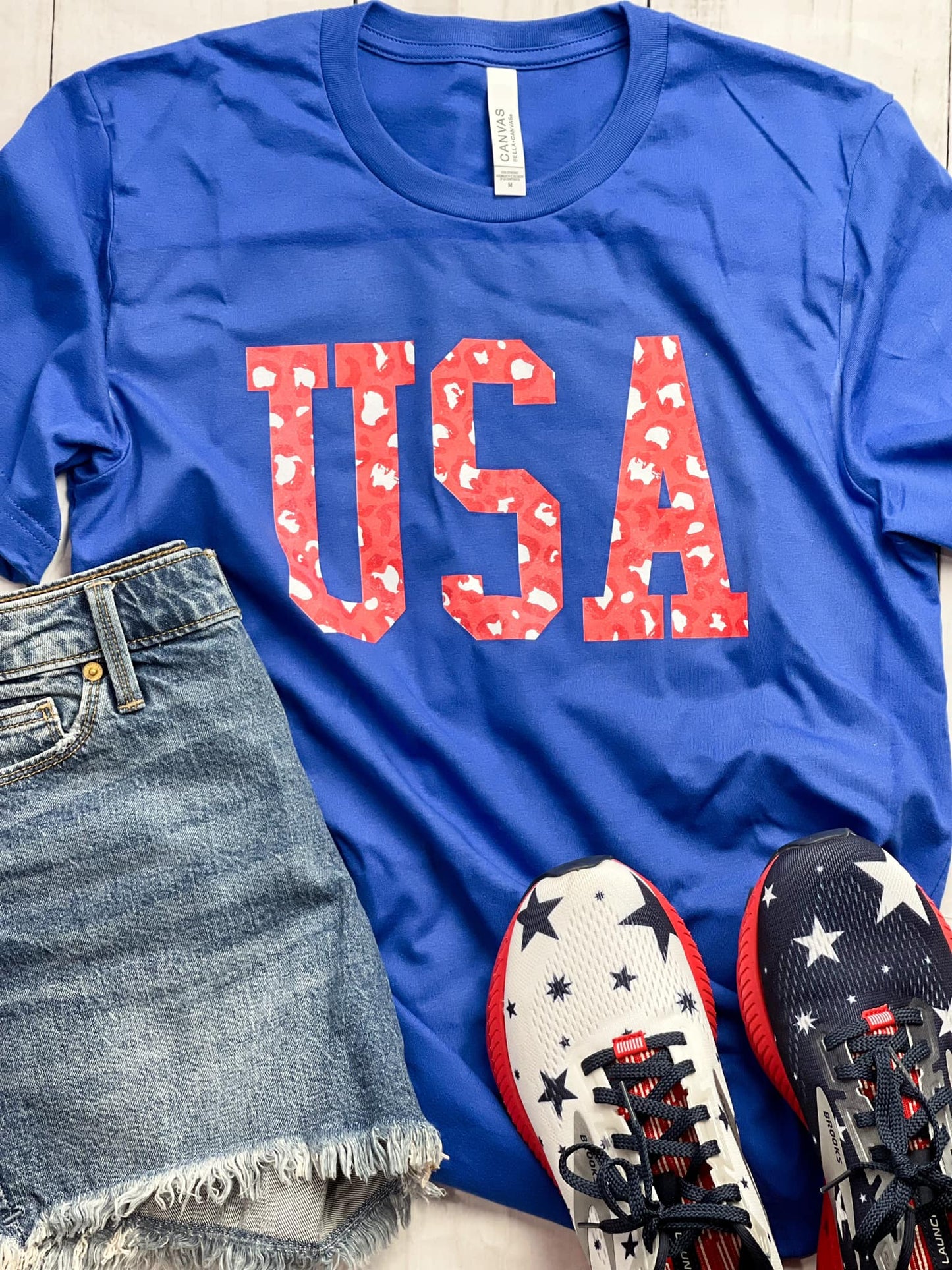 DTF TRANSFER ONLY -Red Leopard USA