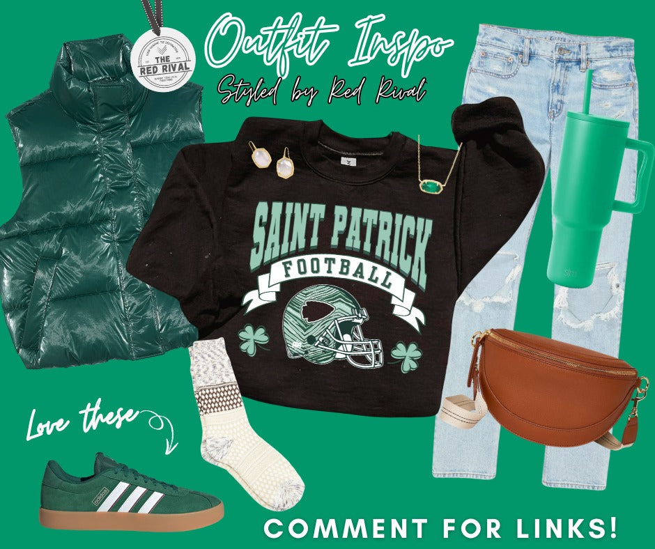 DTF TRANSFER ONLY - St Patrick Football Zebra Helmet