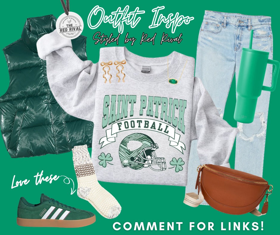 DTF TRANSFER ONLY - St Patrick Football Zebra Helmet