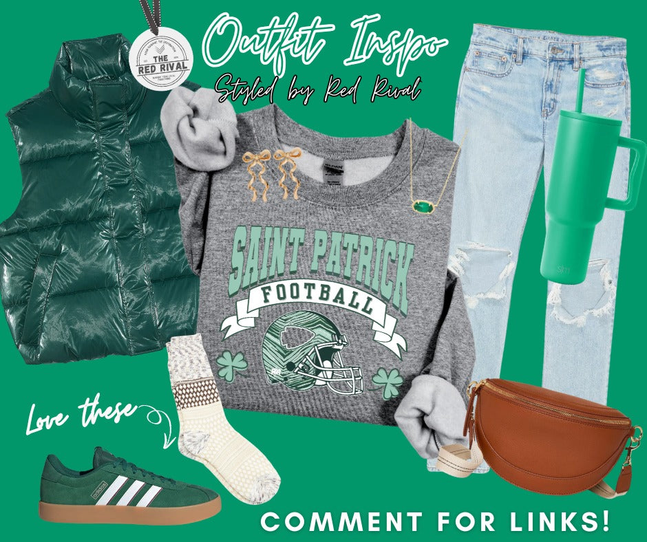 DTF TRANSFER ONLY - St Patrick Football Zebra Helmet