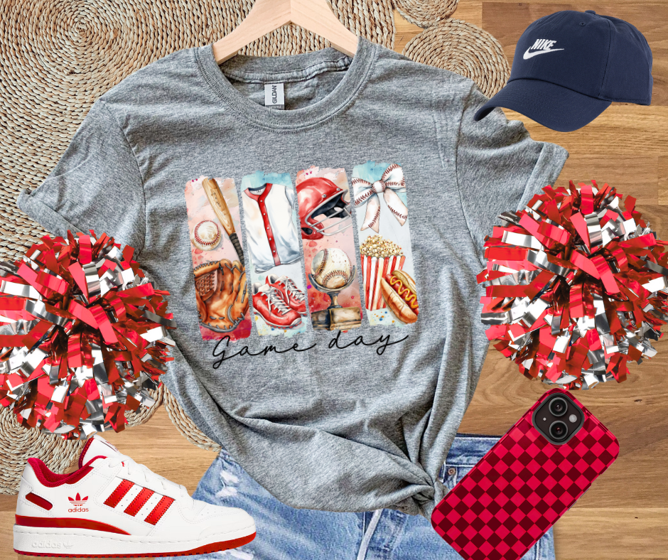 DTF TRANSFER ONLY - Baseball Gameday Vintage Design
