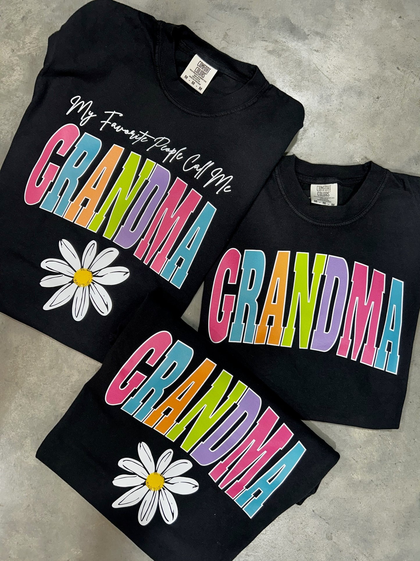 DTF TRANSFER ONLY -My Favorite People Call Me GRANDMA Varsity Letters