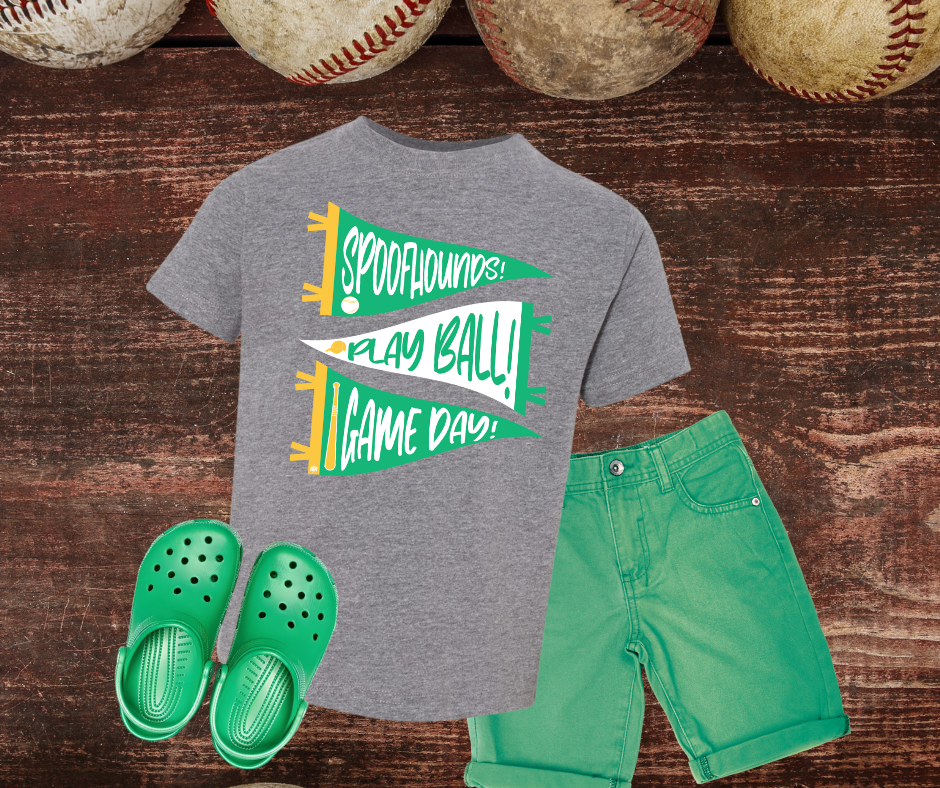 DTF TRANSFER ONLY - 3 Pennant Flags Spoofhound Theme