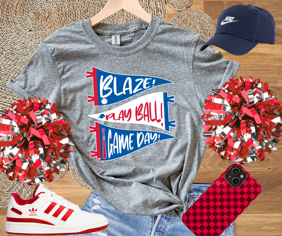 DTF TRANSFER ONLY - 3 Blaze Pennants#1