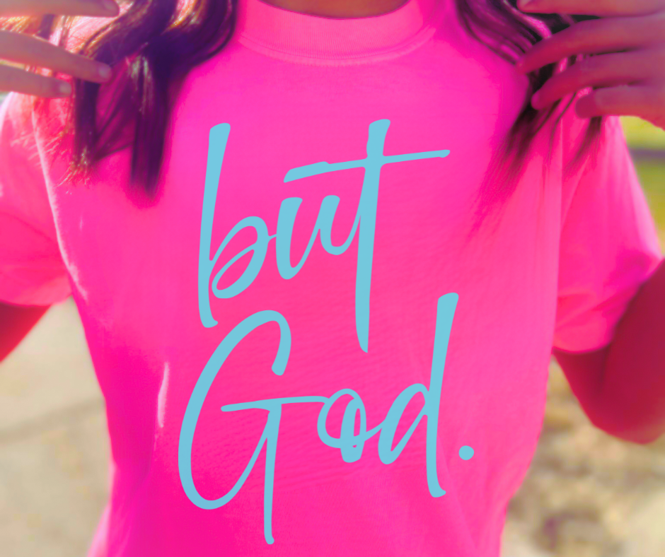 DTF TRANSFER ONLY - Teal but God.