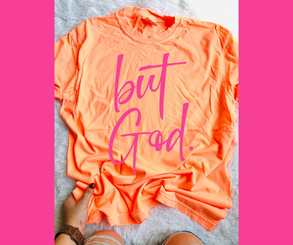 DTF TRANSFER ONLY - Pink but God.