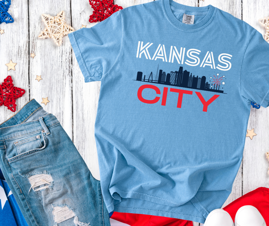 DTF TRANSFER ONLY -Patriotic Kansas City