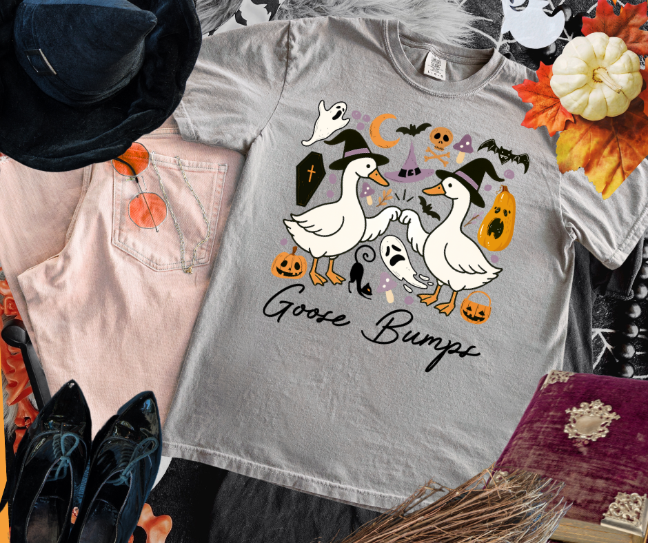 DTF TRANSFER ONLY - Spooky Goose Bumps