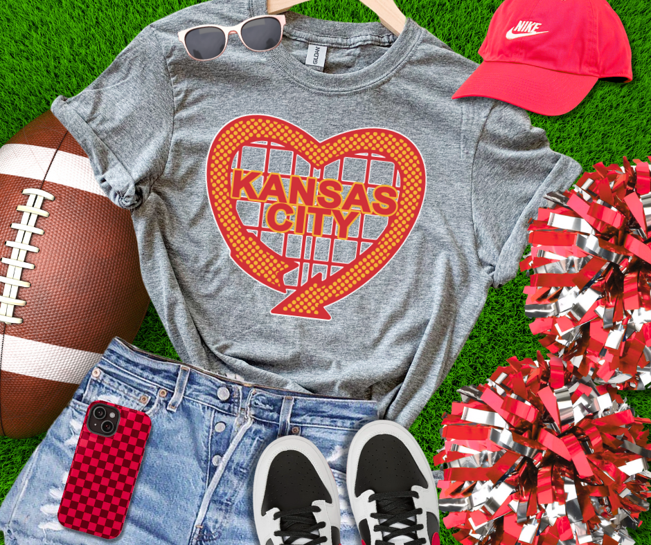 DTF TRANSFER ONLY - Kansas City Heart Sign
