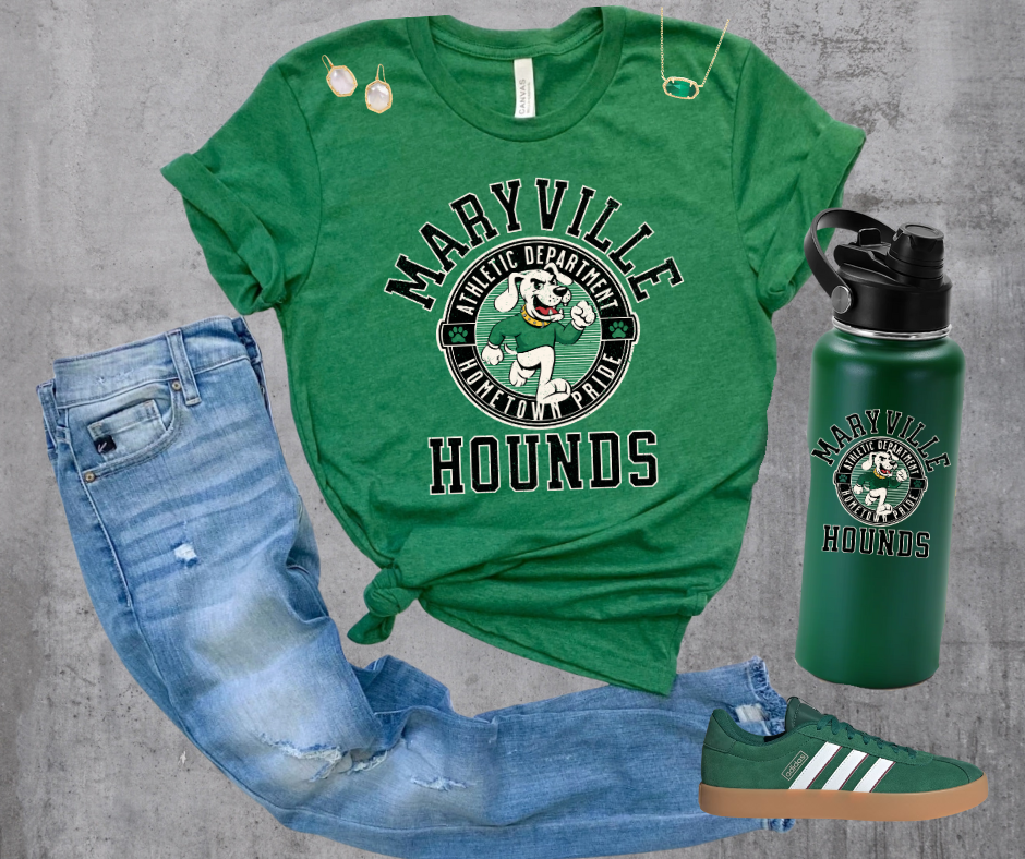 DTF TRANSFER ONLY - Black Maryville Hounds Athletic Department