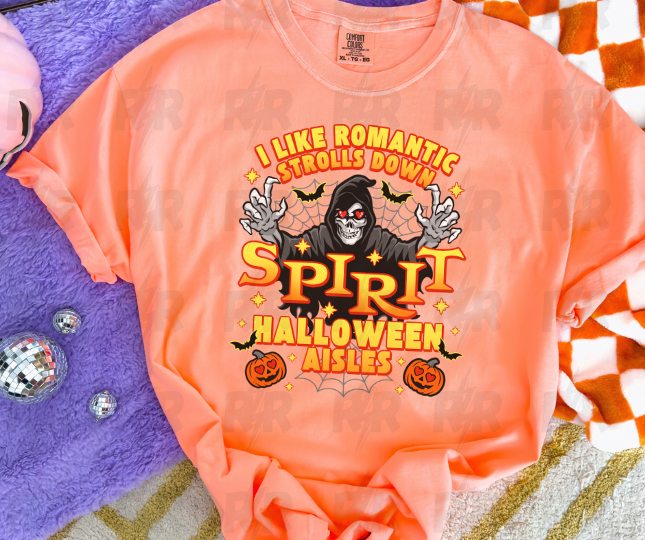 DTF TRANSFER ONLY - I Like Romantic Strolls Down Halloween Isles
