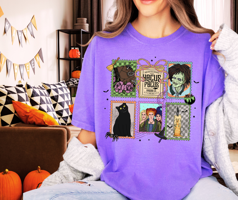 DTF TRANSFER ONLY - Hocus Pocus Postage Stamps
