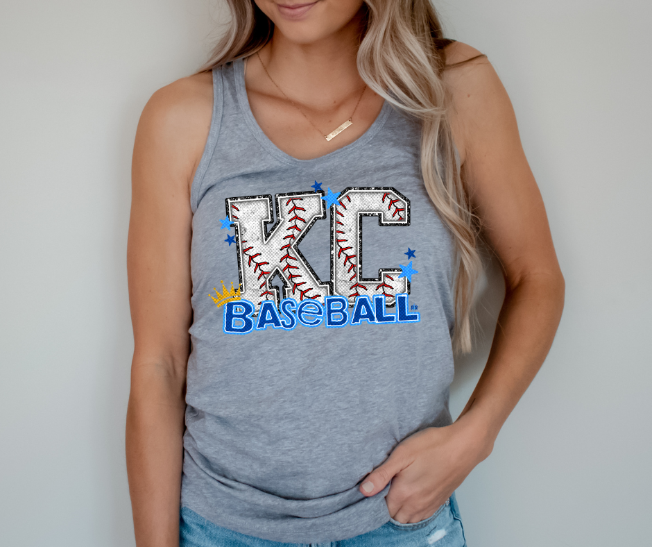 DTF TRANSFER ONLY - KC Baseball Letters