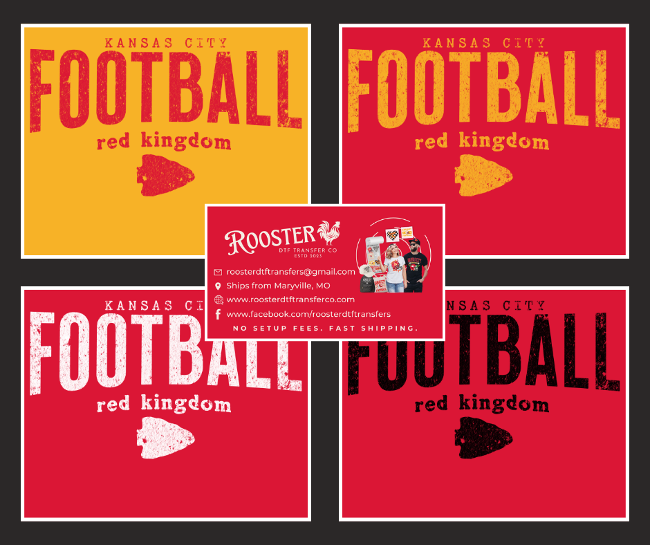 DIGITAL DOWNLOAD ONLY - Vintage Kansas City Football 4 Colors Included