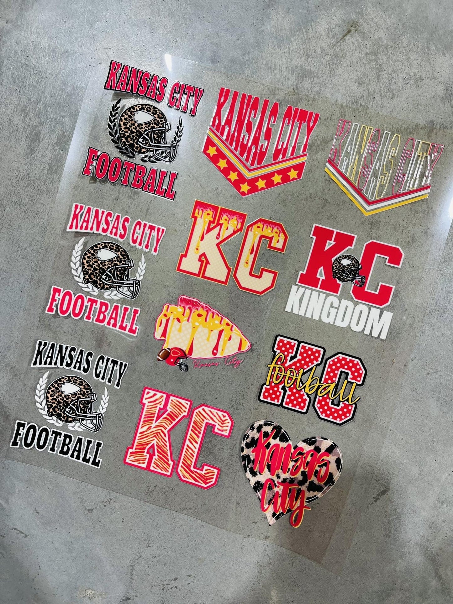 UVDTF TRANSFER ONLY  - Kansas City Sticker Pack 1 - PREMADE