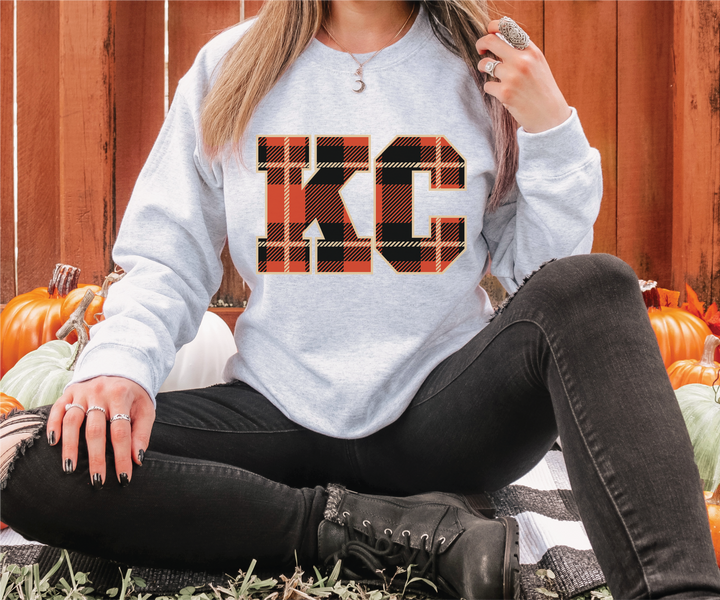 DTF TRANSFER ONLY  - Christmas Plaid KC