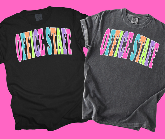 DTF TRANSFER ONLY -OFFICE STAFF Varsity Letters