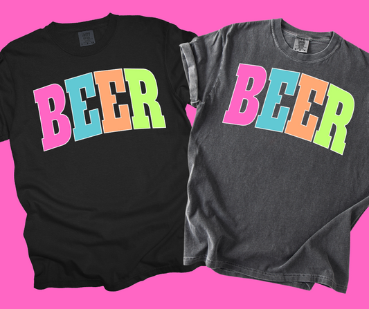 DTF TRANSFER ONLY -BEER Varsity Letters