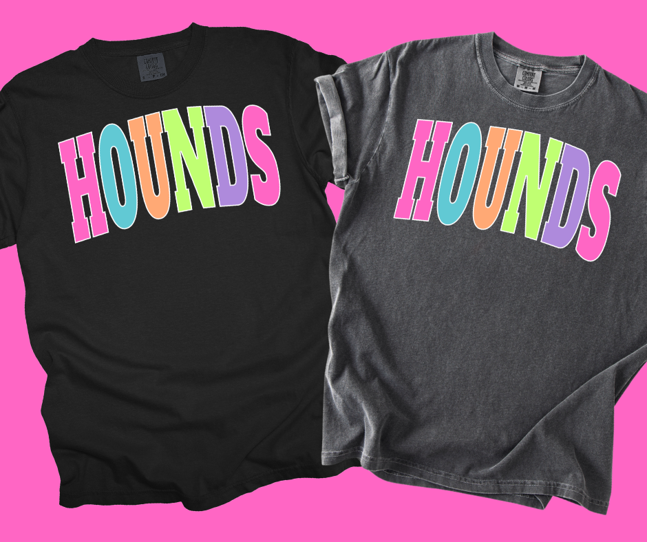 DTF TRANSFER ONLY -HOUNDS Varsity Letters