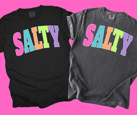 DTF TRANSFER ONLY -SALTY Varsity Letters