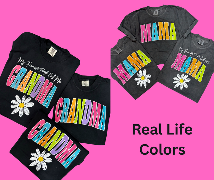 DTF TRANSFER ONLY -My Favorite People Call Me HONEY Varsity Letters