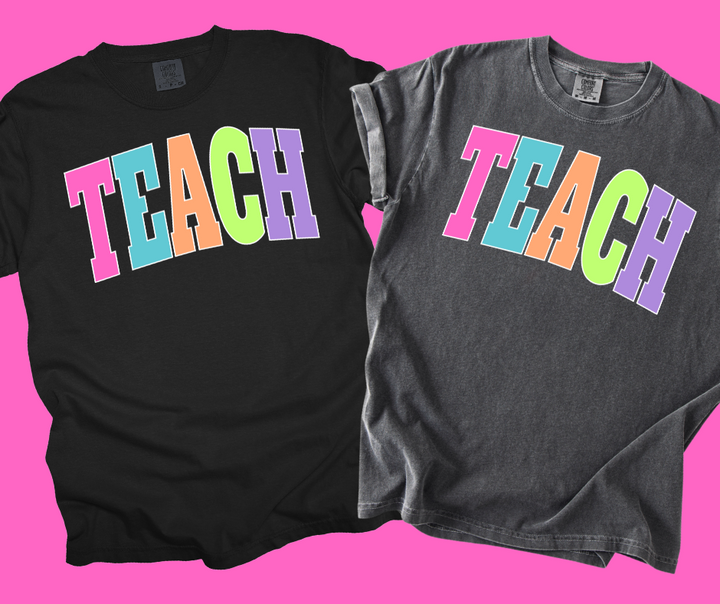 DTF TRANSFER ONLY -TEACH Varsity Letters