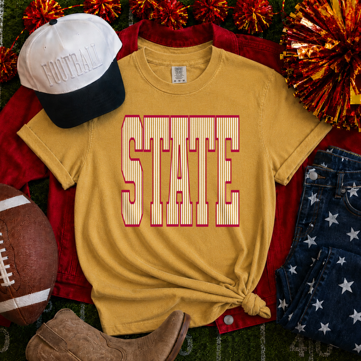 DTF TRANSFER ONLY - Red/White State