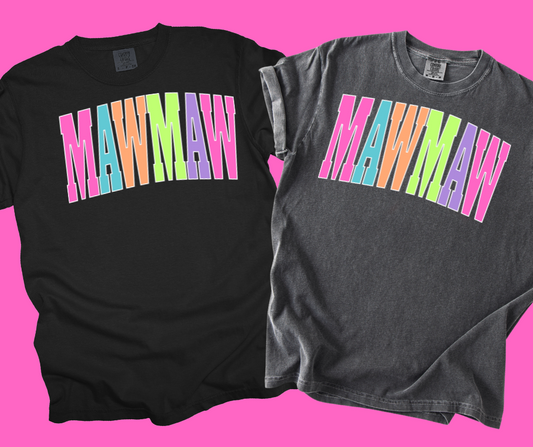 DTF TRANSFER ONLY  -MAWMAW Varsity Letters