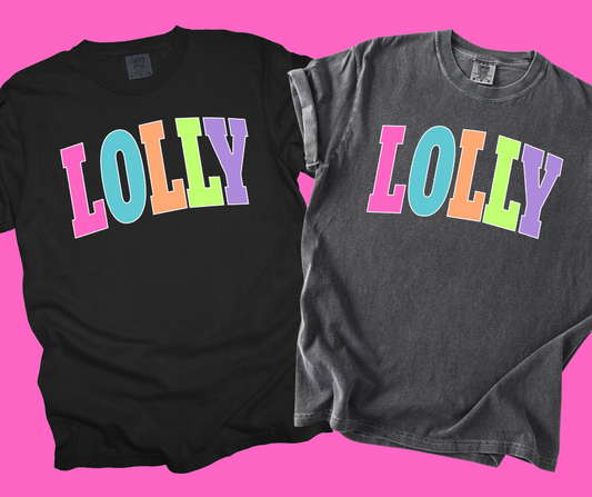 DTF TRANSFER ONLY  - LOLLY Varsity letters