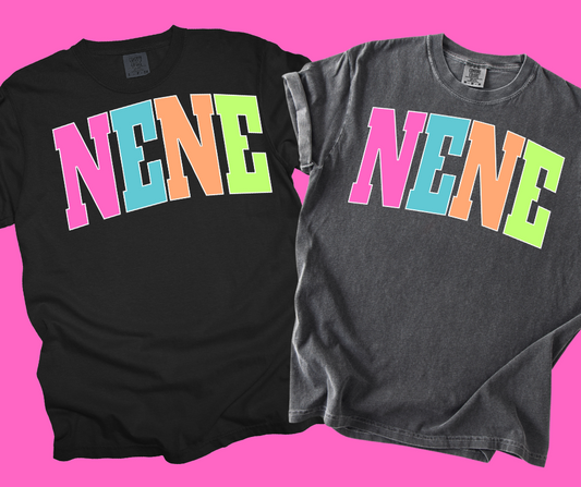 DTF TRANSFER ONLY  -NENE Varsity Letters