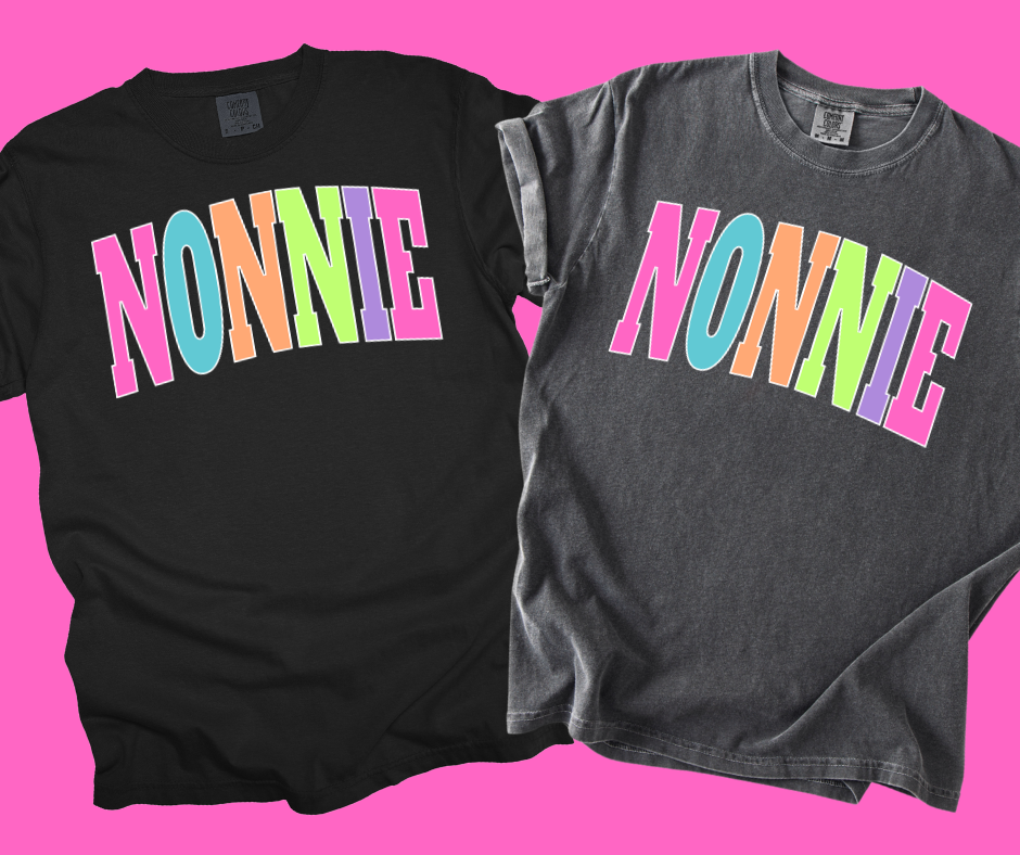 DTF TRANSFER ONLY  - NONNIE Varsity Letters