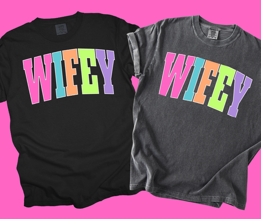 DTF TRANSFER ONLY  -WIFEY Varsity Letters