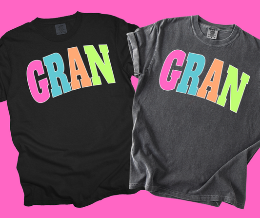 DTF TRANSFER ONLY  -GRAN Varsity Letters