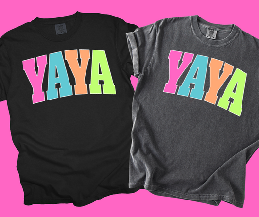 DTF TRANSFER ONLY  -YAYA Varsity Letters