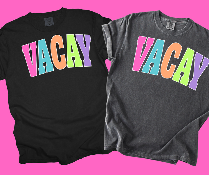 DTF TRANSFER ONLY -VACAY Varsity Letters