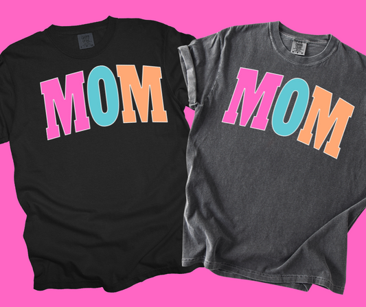 DTF TRANSFER ONLY  -MOM Varsity Letters