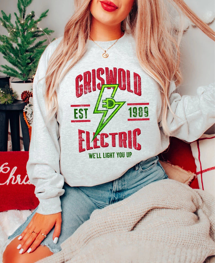 DTF TRANSFER ONLY  - Griswold Electric Green/Red Ink