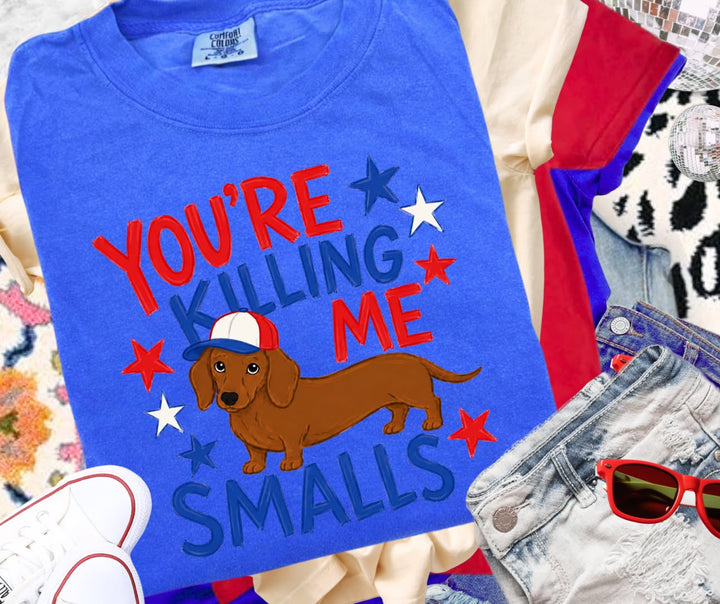 DTF TRANSFER ONLY - Killin Me Smalls Wiener Dog