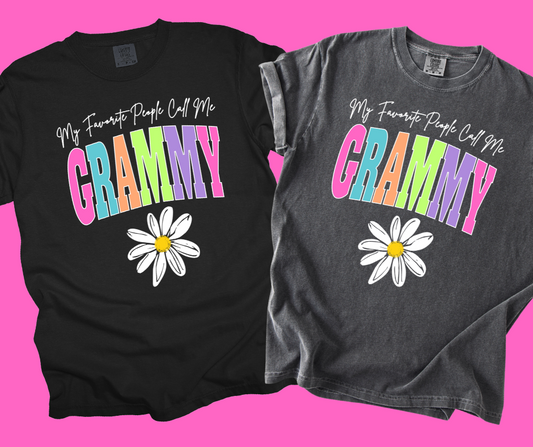 DTF TRANSFER ONLY -My Favorite People Calle Me GRAMMY Varsity Letters