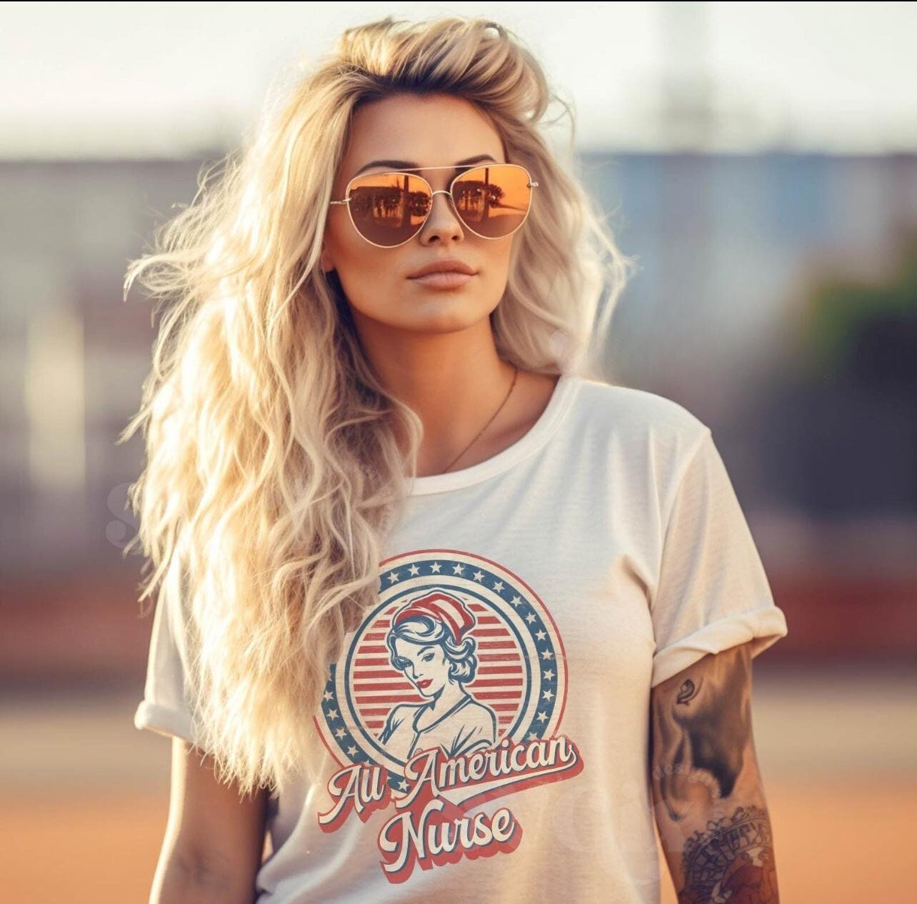DTF TRANSFER ONLY -All American Nurse