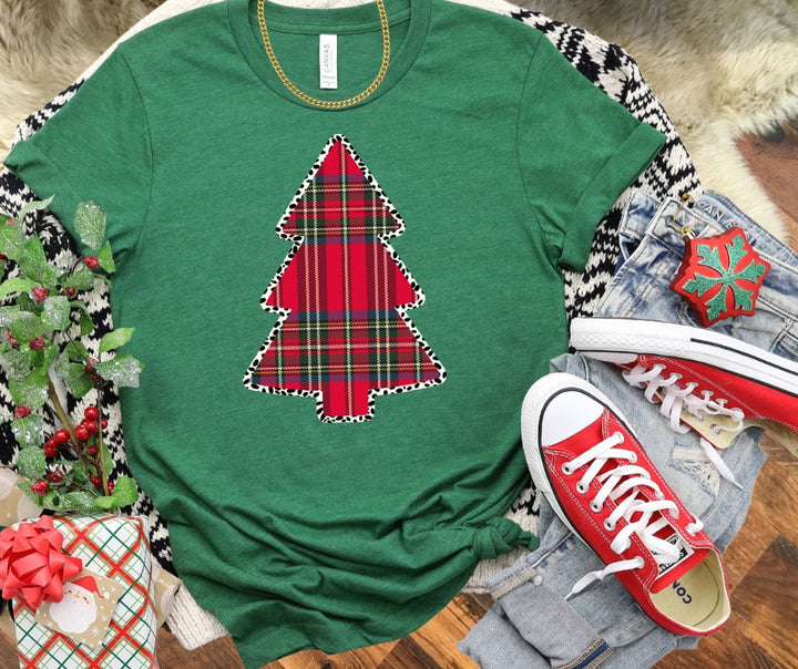 DTF TRANSFER ONLY  - Plaid Christmas Tree