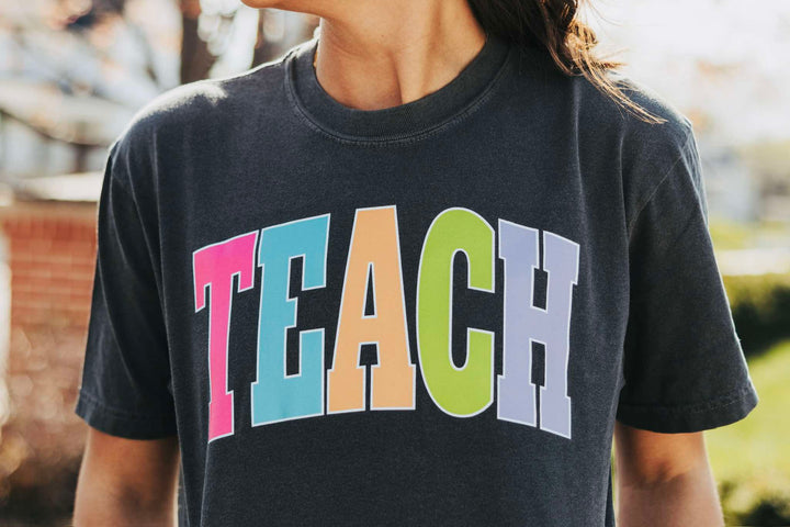 DTF TRANSFER ONLY -TEACH Varsity Letters