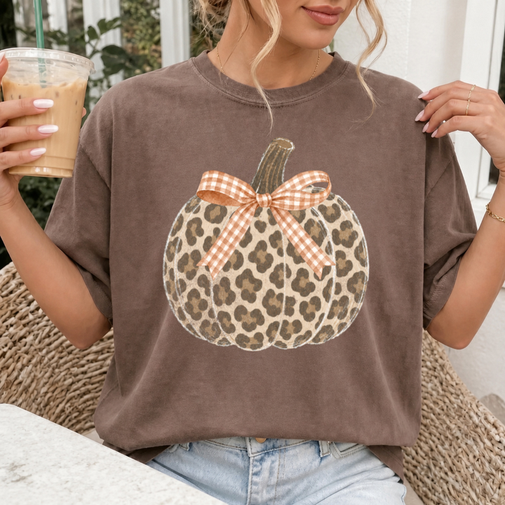 DTF TRANSFER ONLY  - Leopard Pumpkin